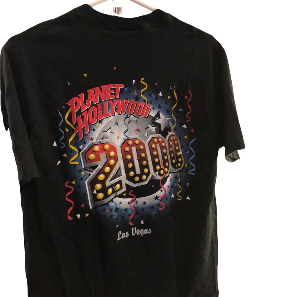 Planet Hollywood Las Vegas 2000 T-shirt Tee double sided Medium